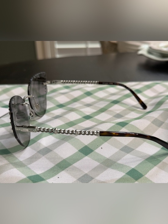 Michael Kors Grey Gradient Crystal Rimless Sunglasses MK1058B main image 13